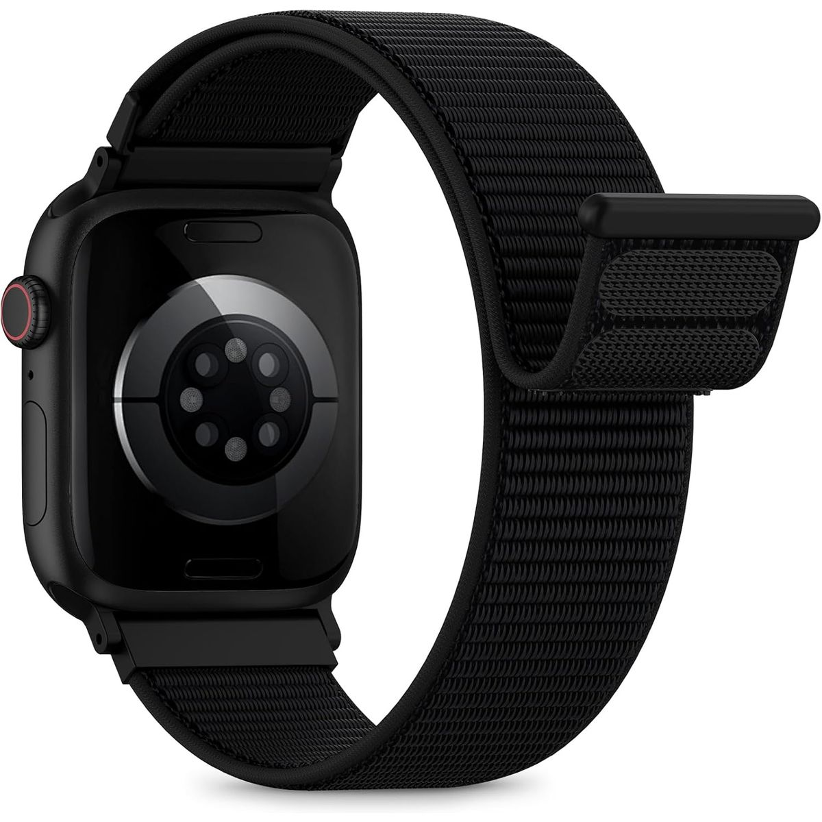 GENERICO - Correa Nylon para Apple Watch 38/40/41mm/(Series 10 42mm) Negro