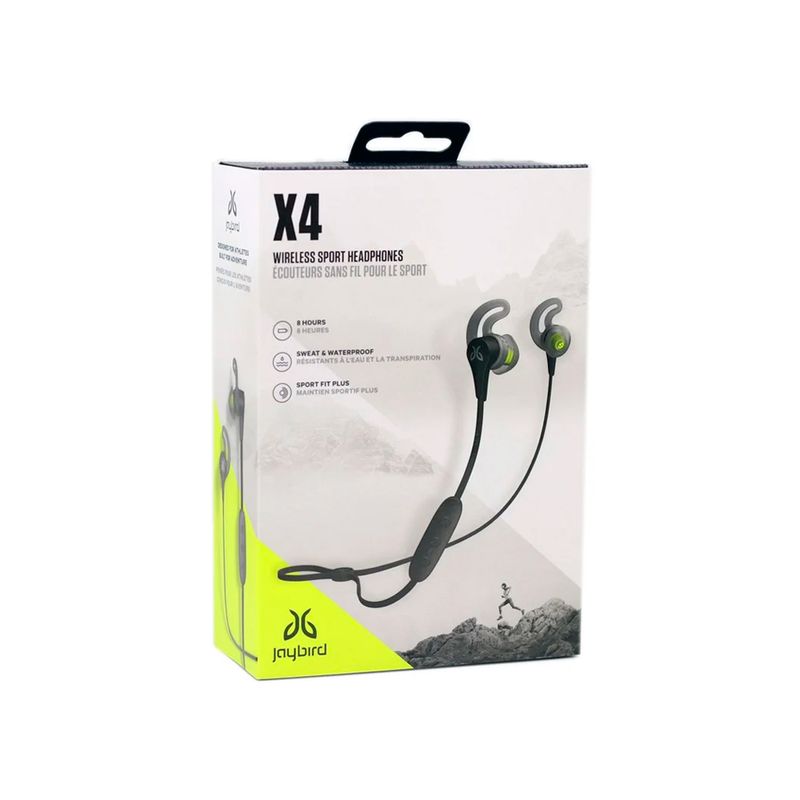 JAYBIRD - Auricular Bluetooth JAYBIRD X4 deportivo 8 Horas - Grey