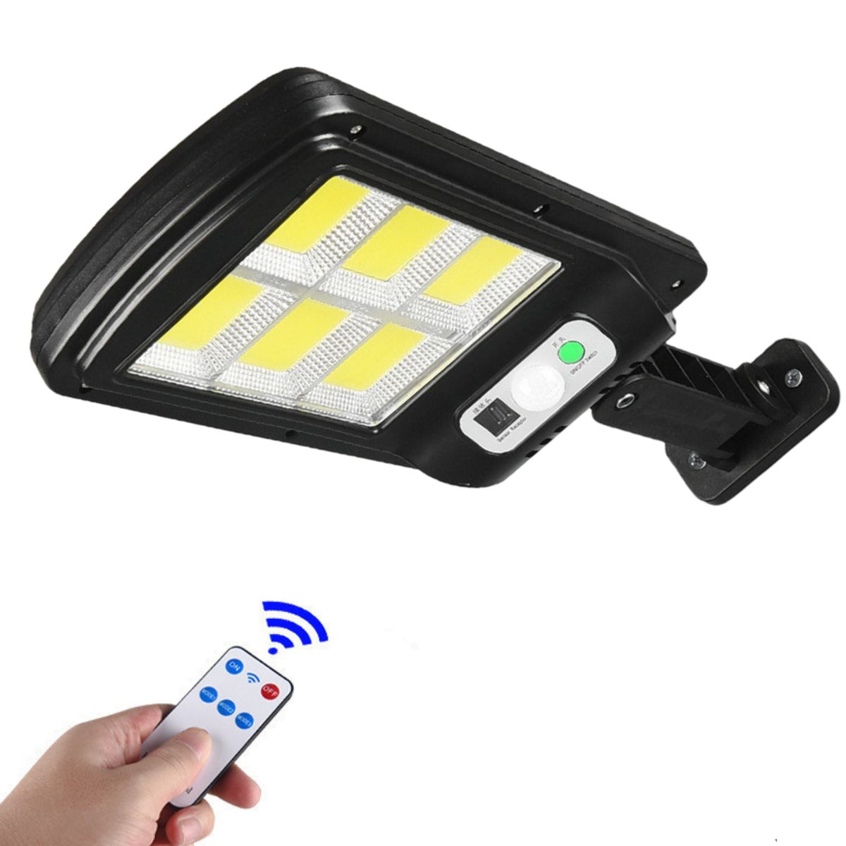 GENERICO - Lampara Reflector con Panel Solar para Exteriores Luz LED