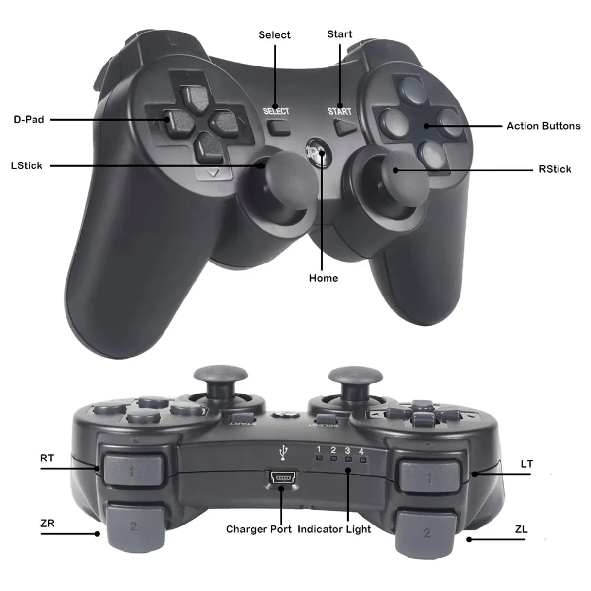 GENERICO - Consola Game Stick x2 Plus 30000 juegos mandos recargables