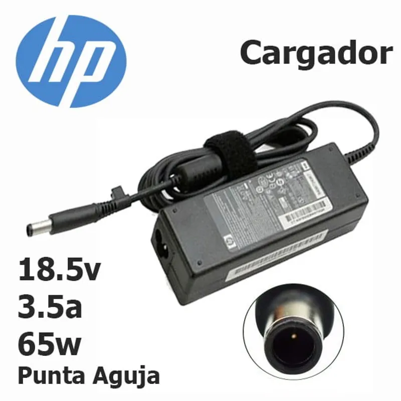 HP - CARGADOR PARA HP 18,5V 3,5A 65W 7,4 x 5,0 PUNTA AGUJA