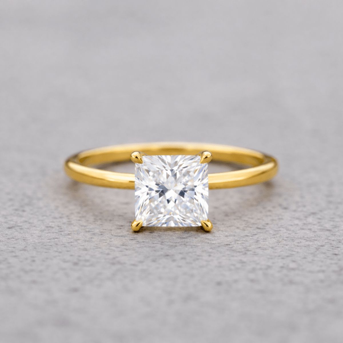 AFRODITA - Anillo de Compromiso Afrodita 371 Plata Maciza Bañado en Oro