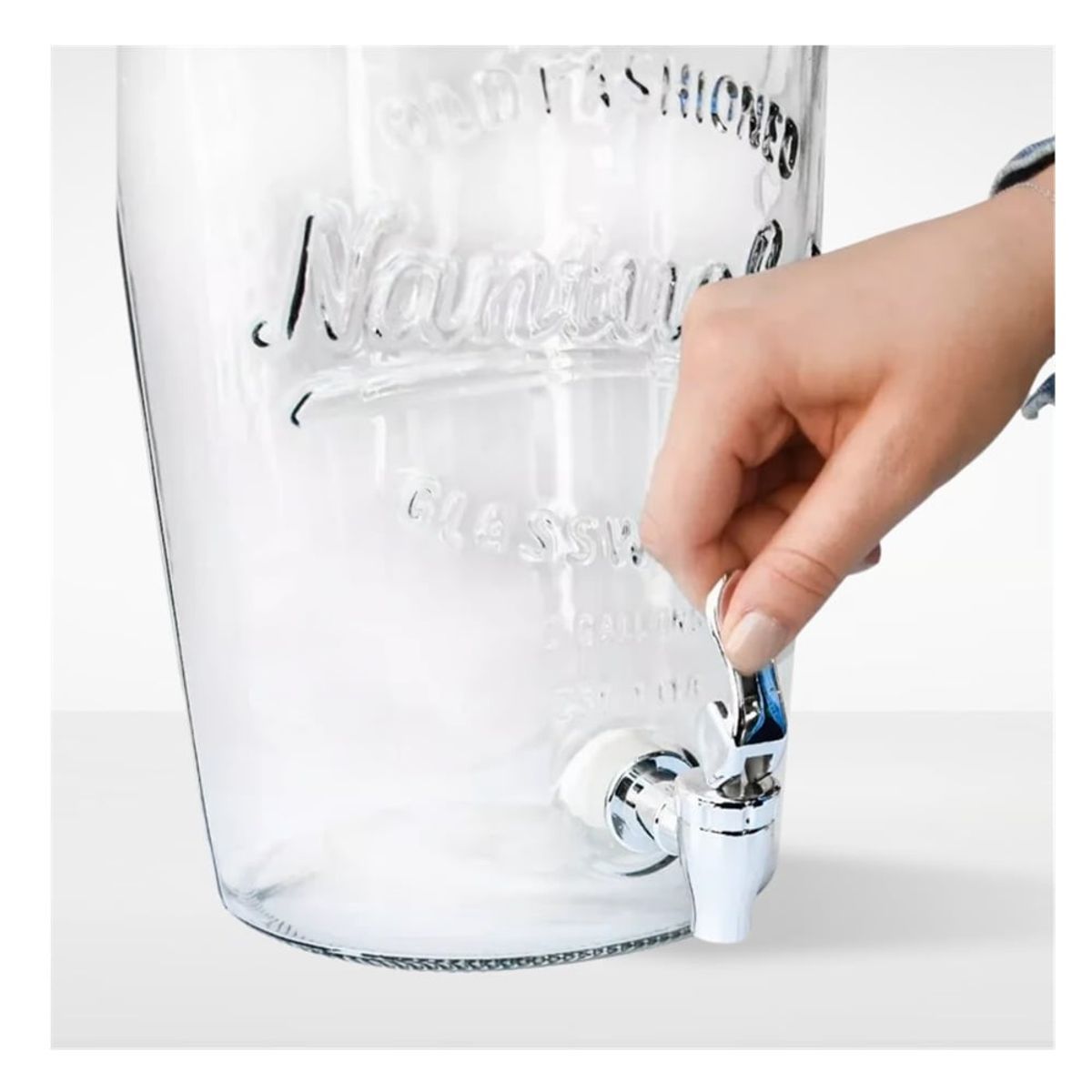 ICHIMATSU - Dispensador de Vidrio 8 Lt con tapa hermetica