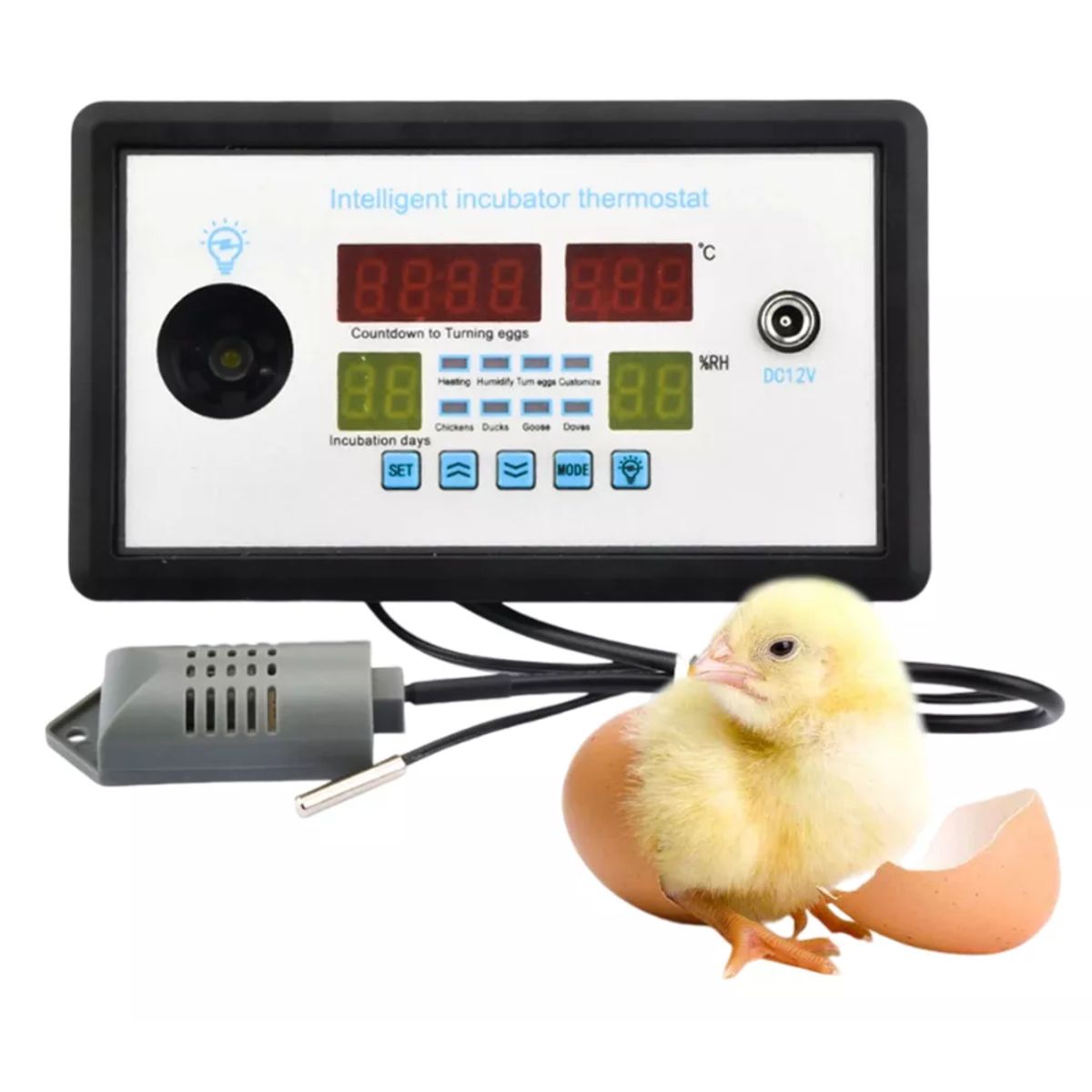 GENERICO - Termostato Digital ZFX-W9002 Con Ovoscopio Integrado