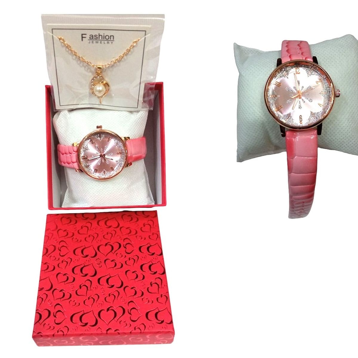 GENERICO - Set de Reloj y collar en cofre para regalar dia de la madre