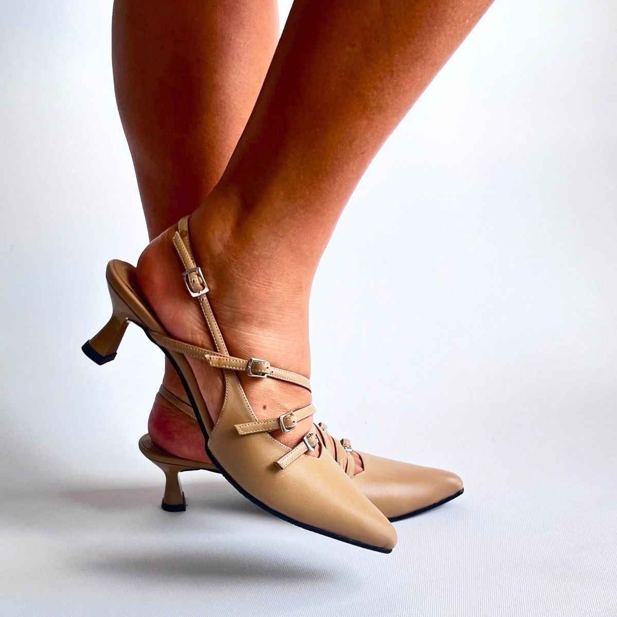 SAPATU - ZAPATO DE CUERO MUJER MM SLINGBACK BEIGE