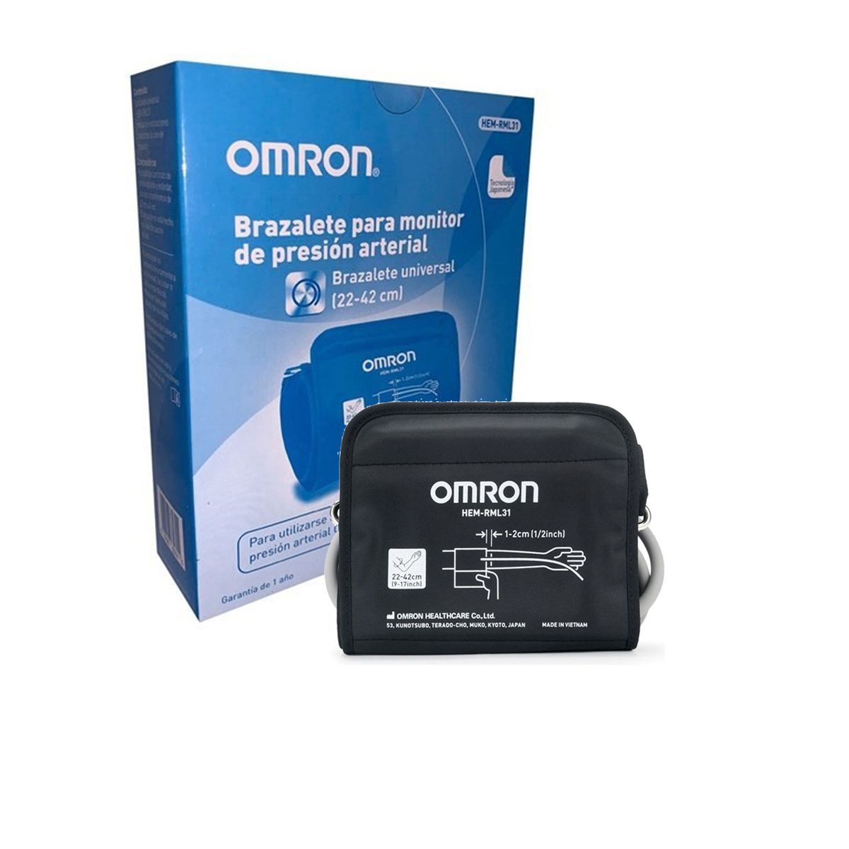 OMRON - Brazalete Tensiometro OMRON Adulto 22 a 42cm