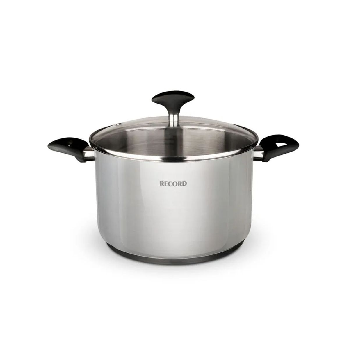 RECORD - Olla acero inoxidable Record 26 Cm con tapa de vidrio Gia Plus