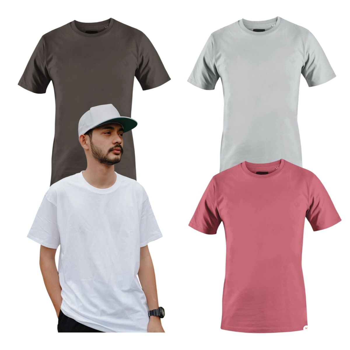 GENERICO - Pack de 4 Polos Basicos Unisex