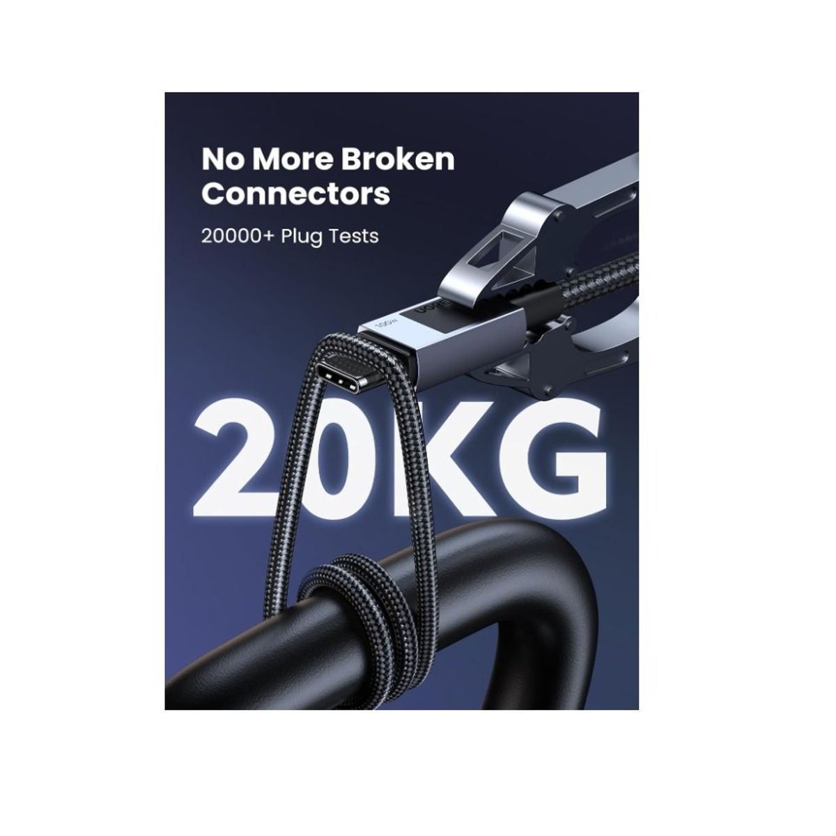 UGREEN - Cable Tipo-C Carga Rapida 100W 1 Metro Trenzado L512 Ugreen Original