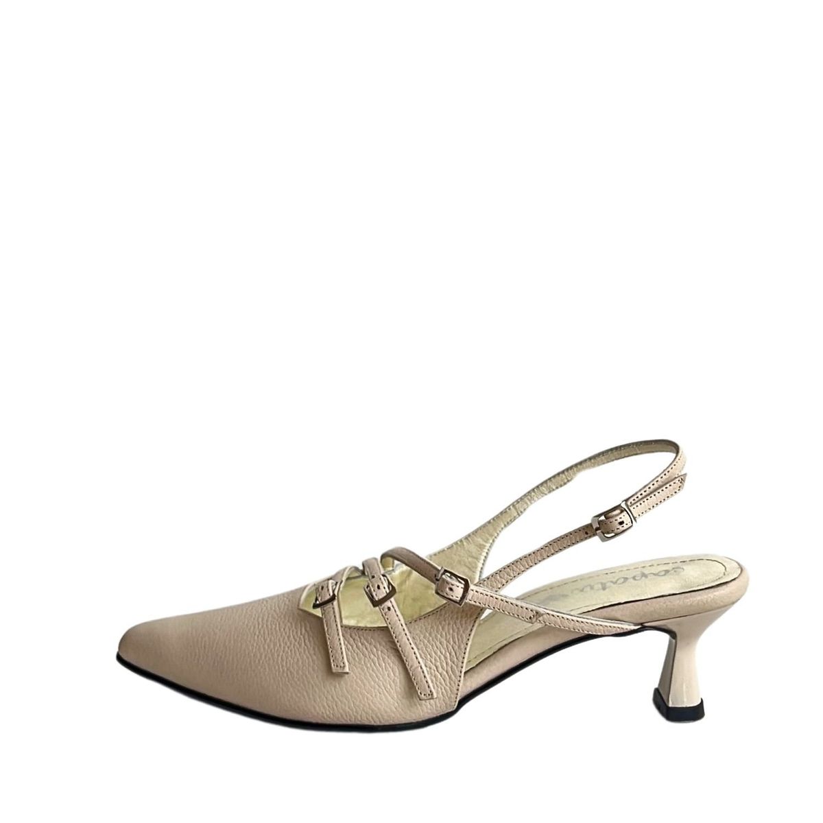 SAPATU - ZAPATO DE CUERO MUJER MM SLINGBACK HUESO