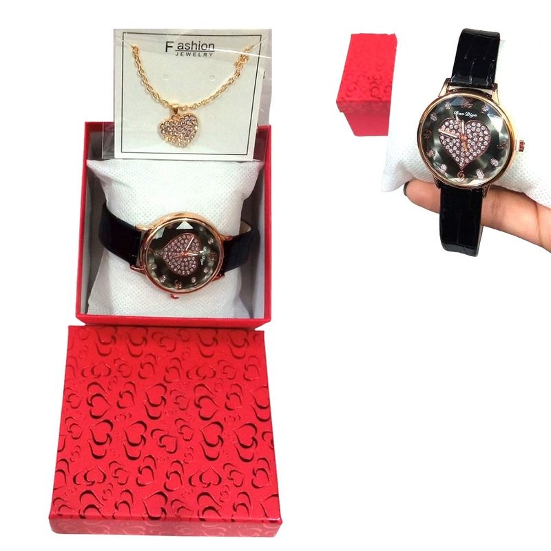 GENERICO - Set de Reloj y collar en cofre para regalar dia de la madre