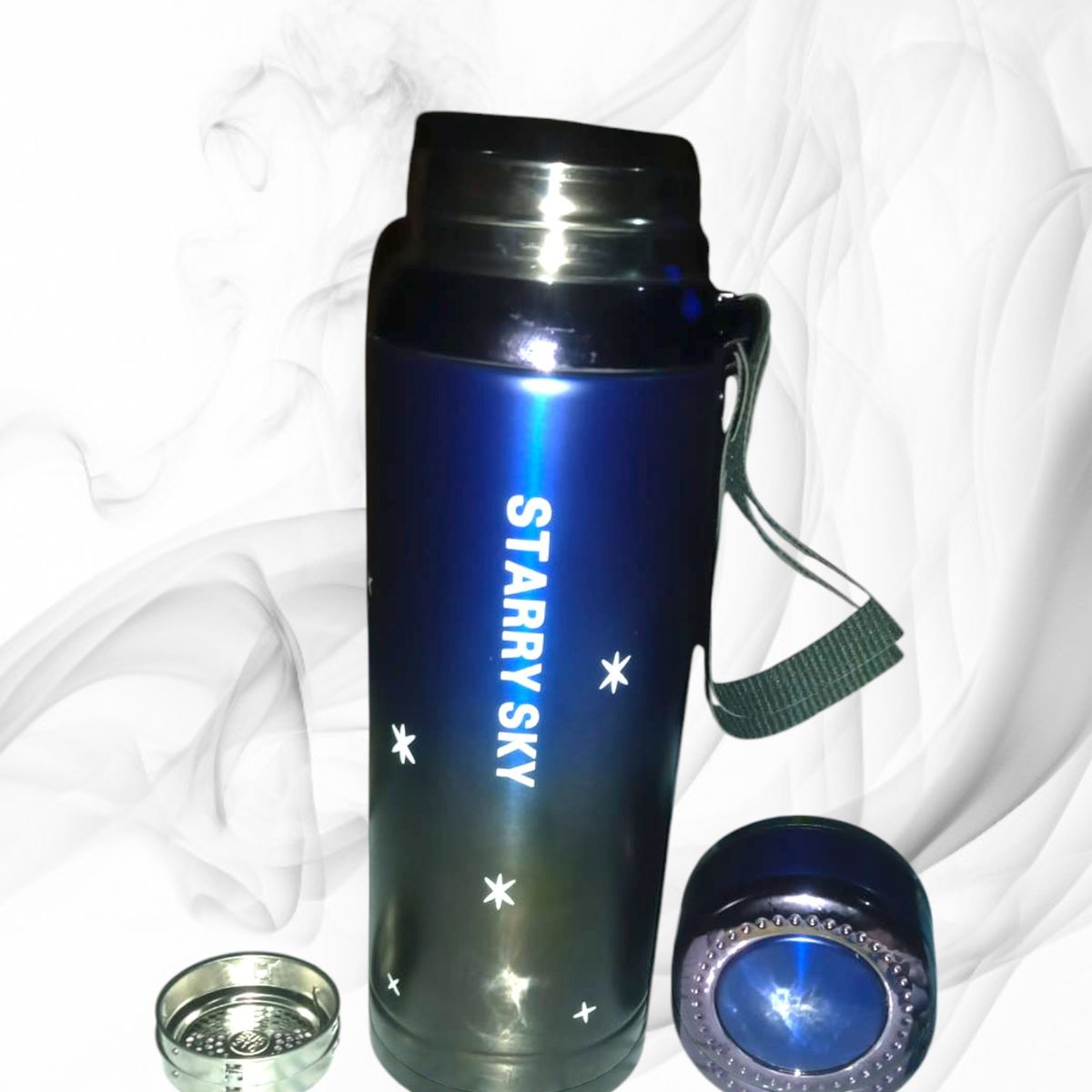 GENERICO - TERMO TOMATODO DE ACERO INOX ESTRELLA 800ML STARRY SKY