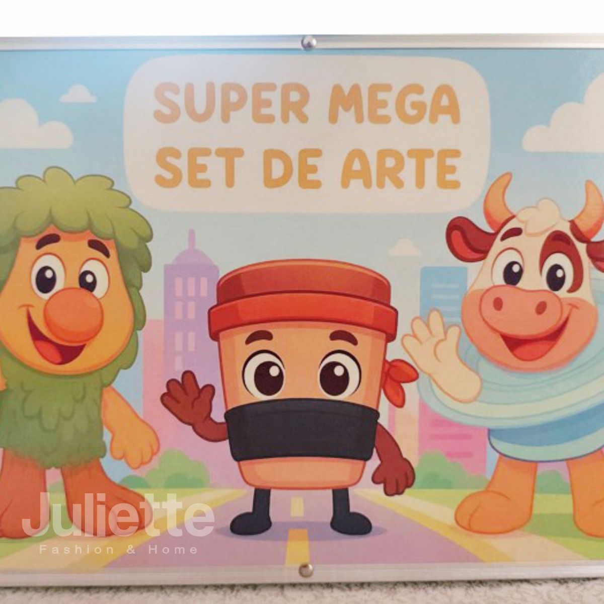 GENERICO - KIT DE DIBUJO 132PCS EN MALETA DISEÑO  ALEATORIO DETRALALERO TRALALA