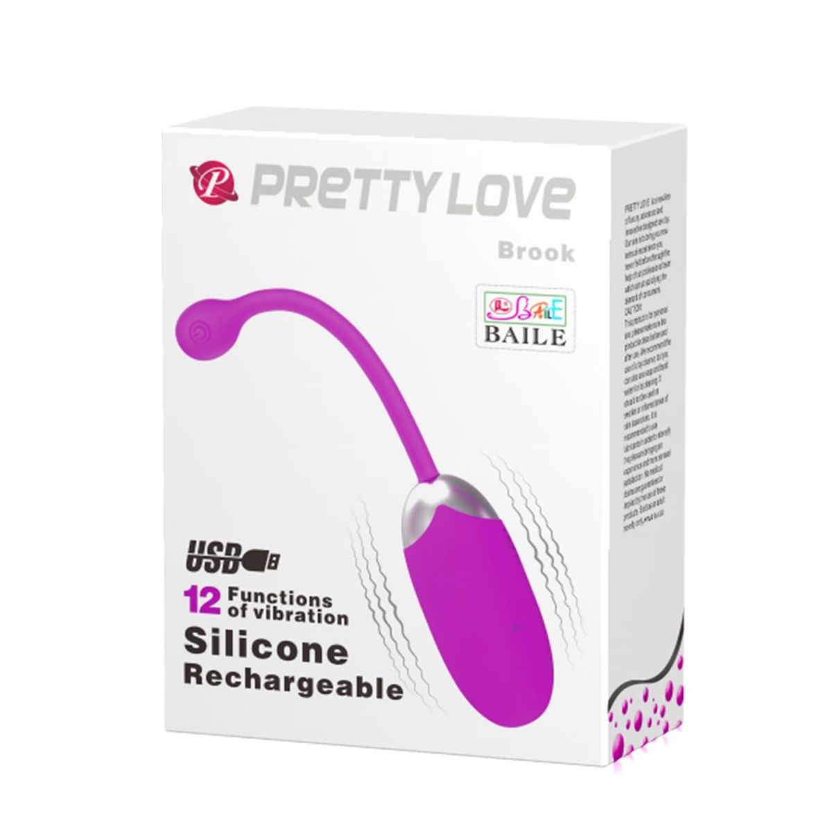 PRETTY LOVE - Vibrador Brook 12 Niveles De Vibración Recargable Pretty Love