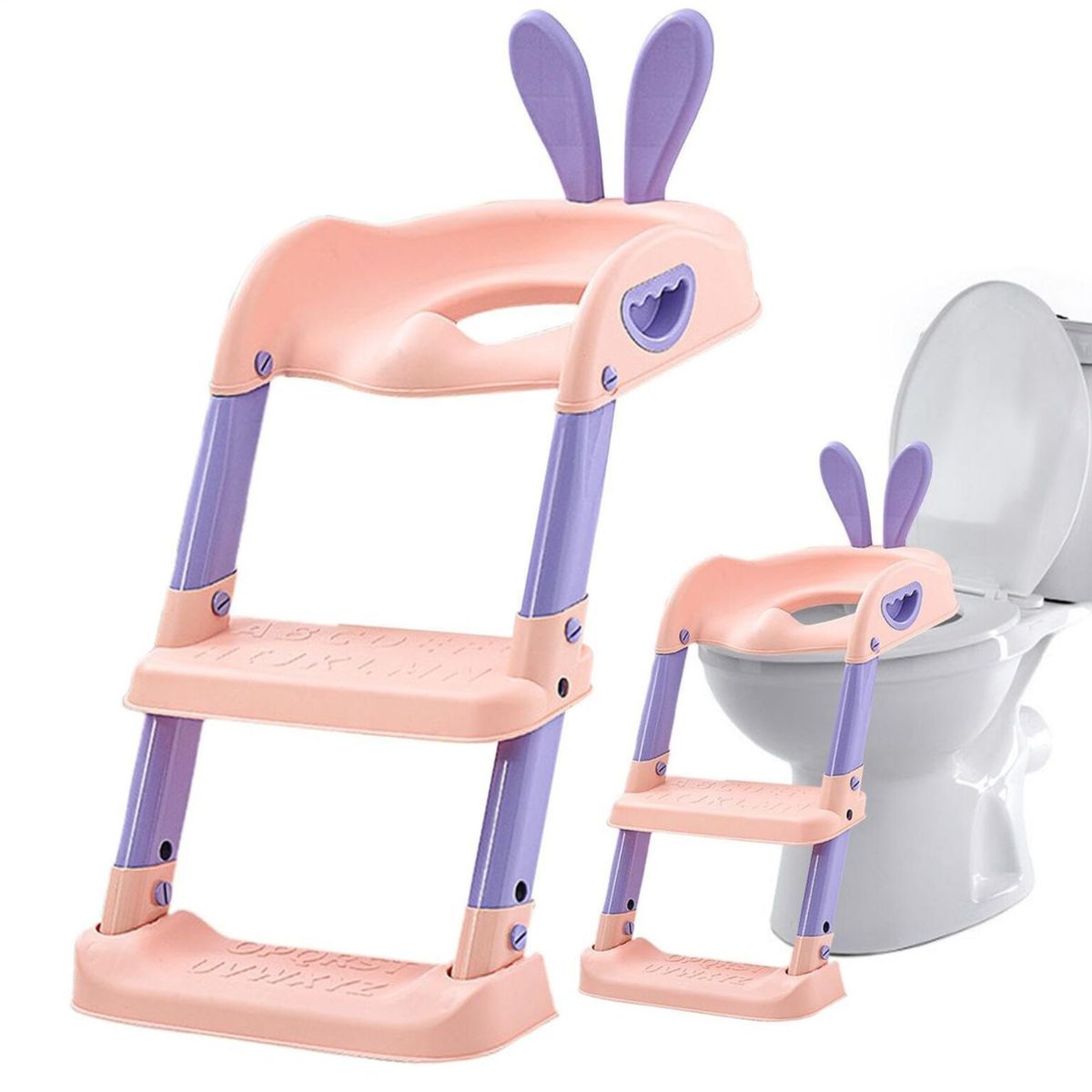 OEM - Asiento de Entrenamiento para Baño  con Escalera Plegable