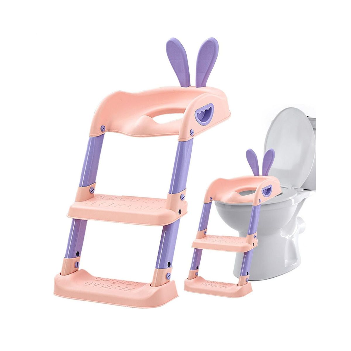 OEM - Asiento de Entrenamiento para Baño  con Escalera Plegable