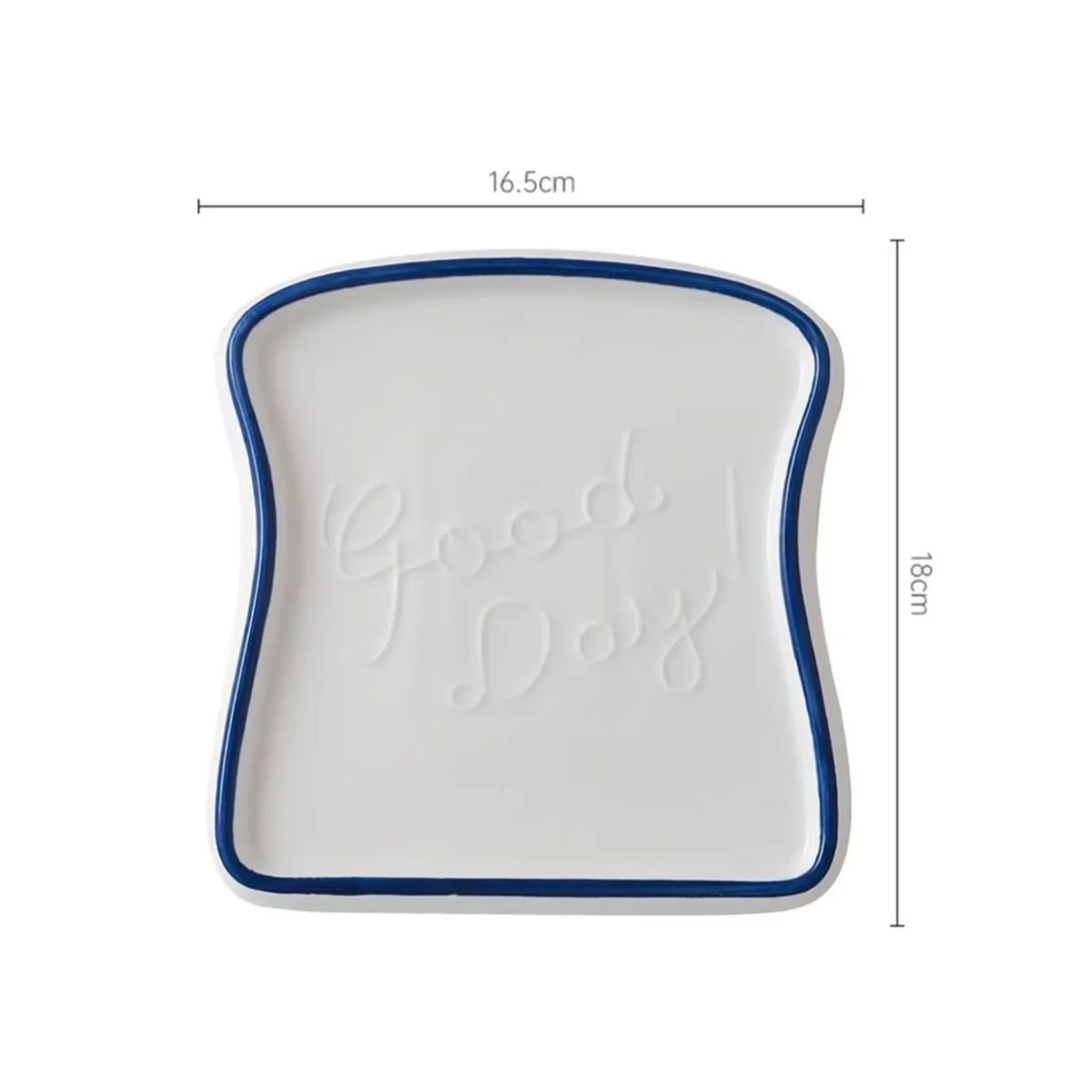 GENERICO - Plato Toasty Azul Cerámica