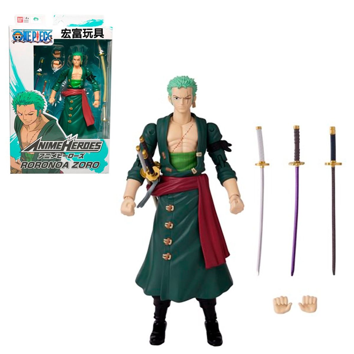 BANDAI - Anime Heroes One Piece Zoro
