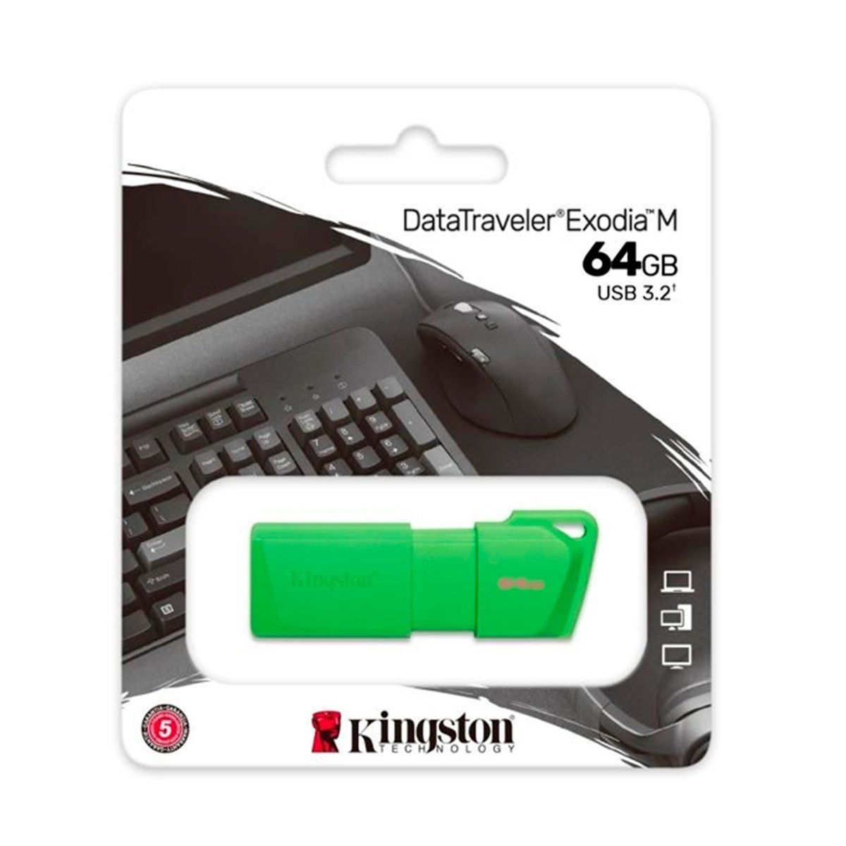KINGSTON - Memoria USB 64GB Kingston 32 Exodia Verde