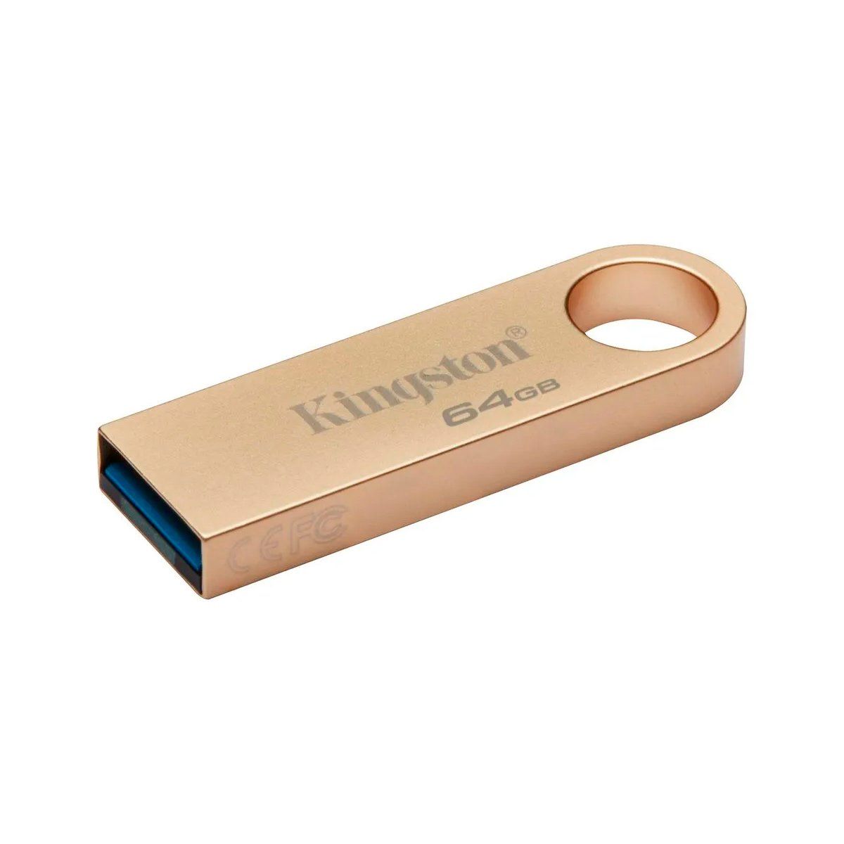 KINGSTON - Memoria USB 64GB Kingston Dt Se9 G3 Metal Gold