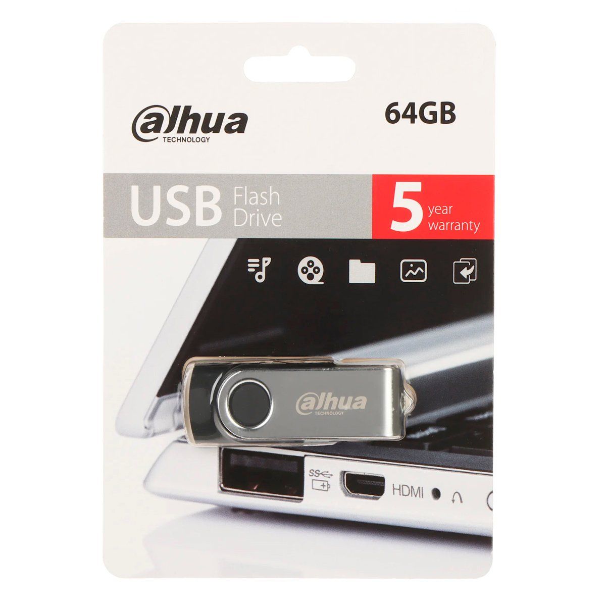 DAHUA - Memoria DAHUA USB 64GB U116 20