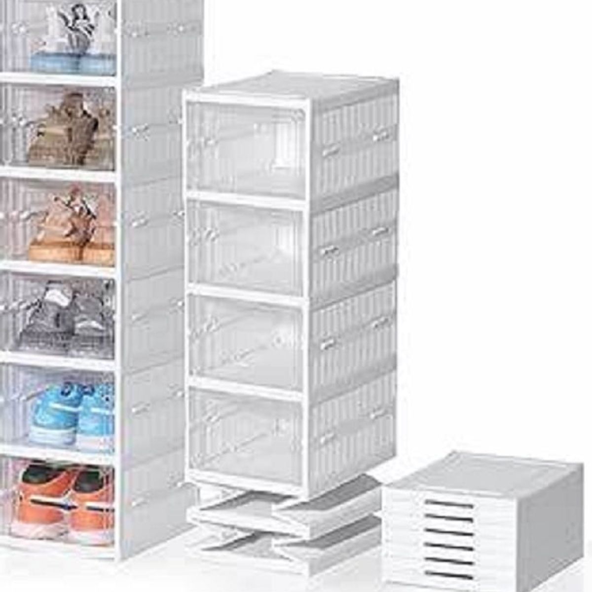 GENERICO - Organizador de Calzados de 6 Niveles Multiusos Color Blanco