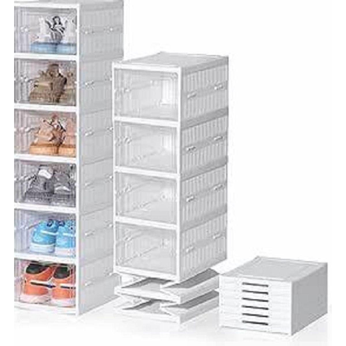 GENERICO - Organizador de Calzados de 6 Niveles Multiusos Color Blanco