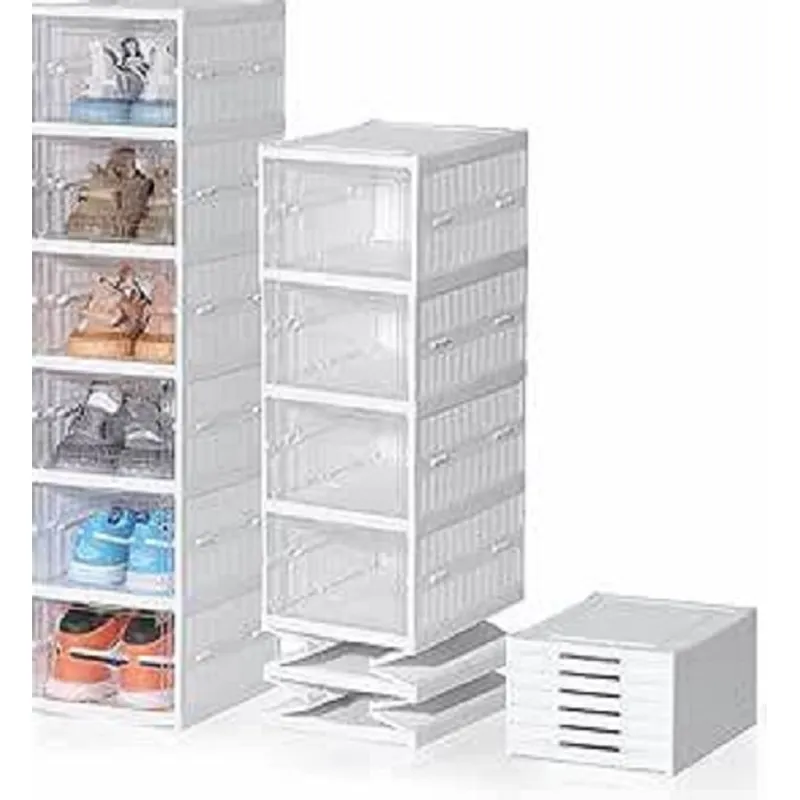 GENERICO - Organizador de Calzados de 6 Niveles Multiusos Color Blanco