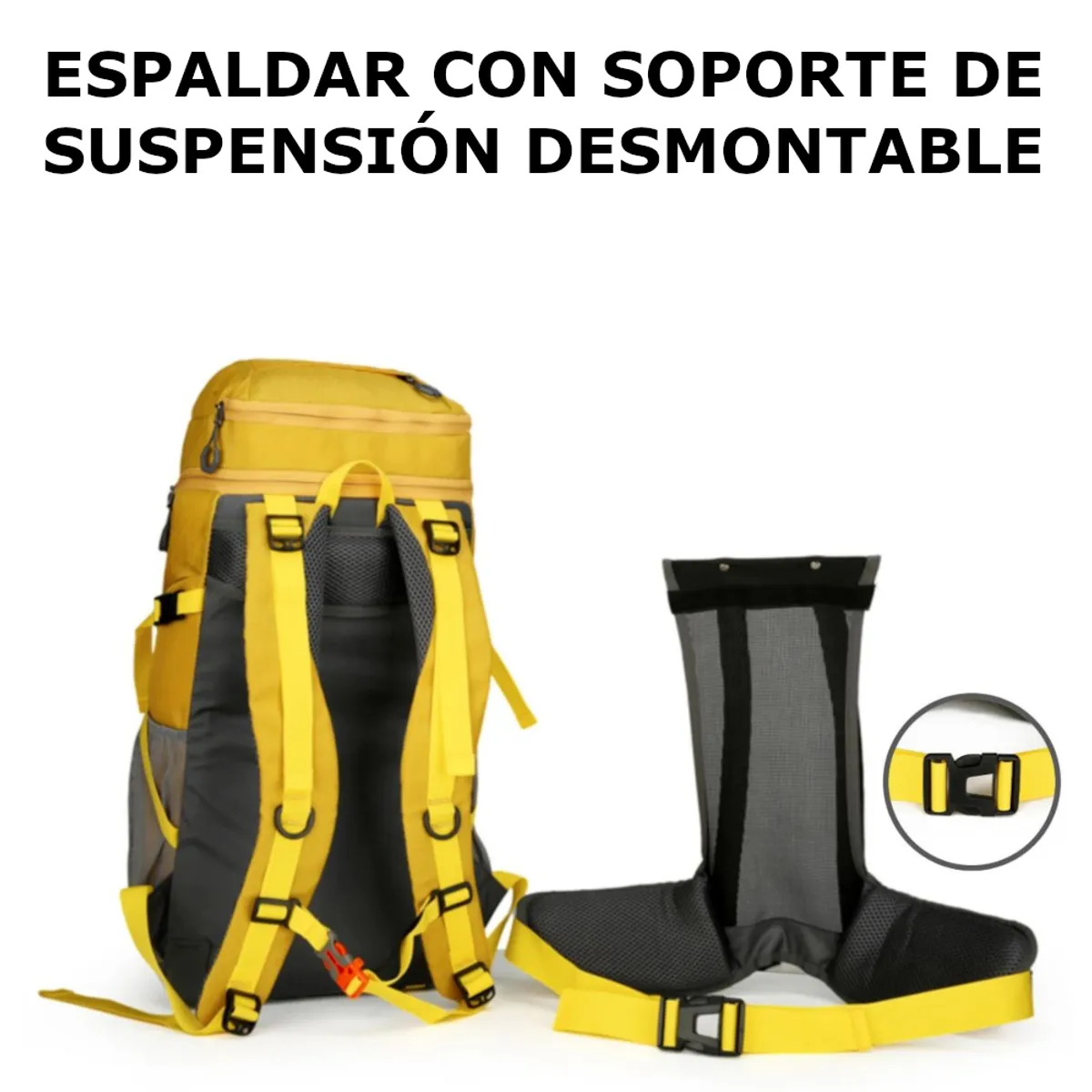 GENERICO - Mochila Trekking 50 Litros Outdoor 2165 Montaña Viaje Campamento