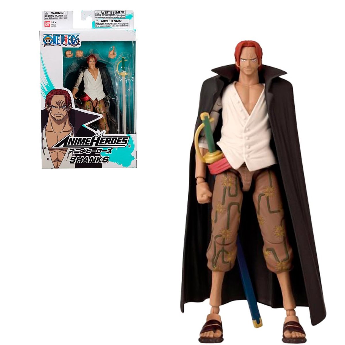 BANDAI - Anime Heroes One Piece Shanks