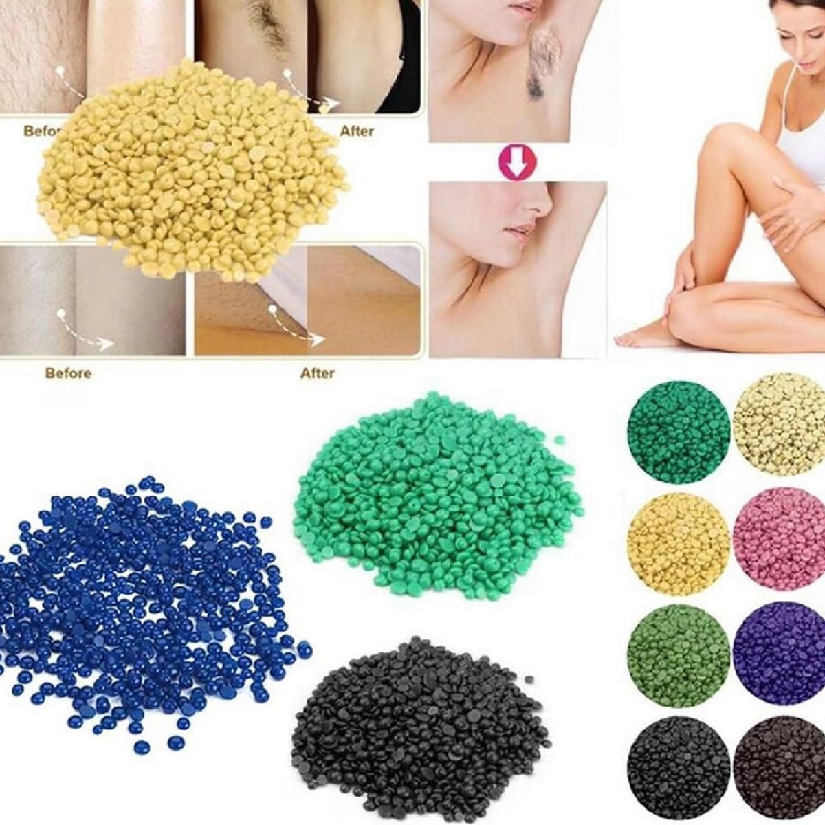 GENERICO - Cera Depiladora Granulada Frasco de 500 Gramos