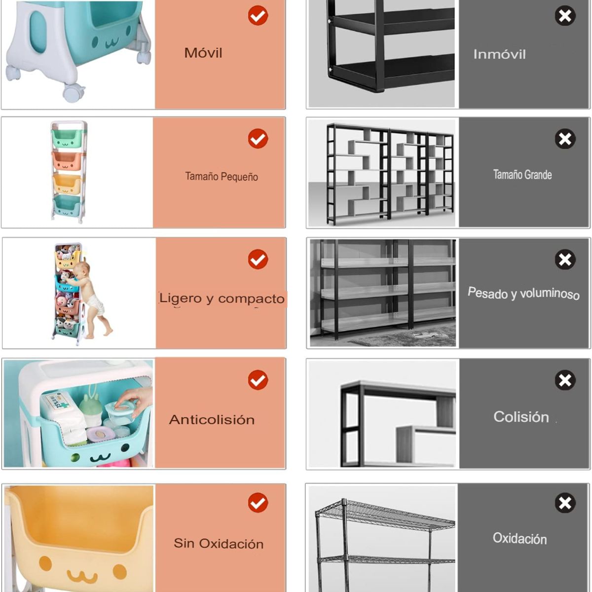 GENERICO - ORGANIZADOR ESTANTE DE JUGUETES MAS ESTABLE INFANTIL MULTIUSOS 4 NIVELES MULTICOLOR