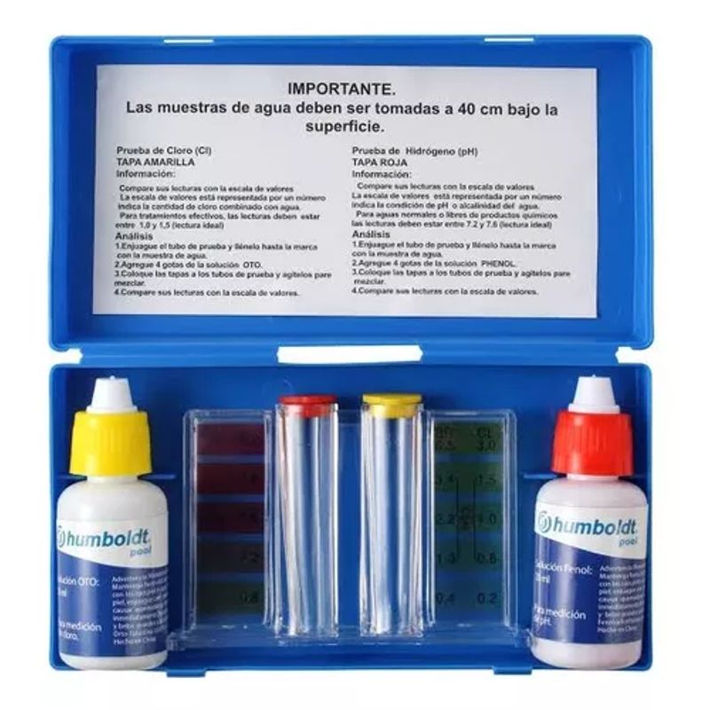 GENERICO - Comparador Visual Kit De Cloro Libre pH PARA PISCINA