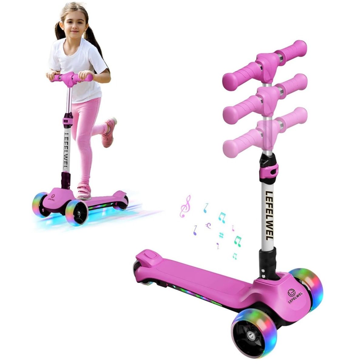 GENERICO - Scooter eléctrico Lefelwel para niñas