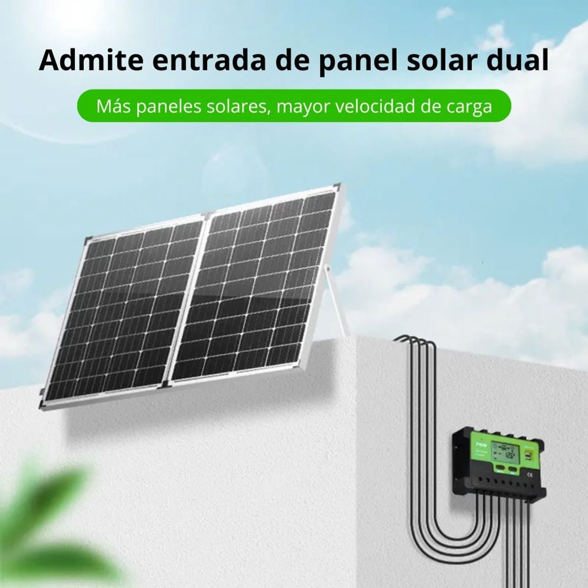 GENERICO - Controlador de Carga Solar PWM 12V24V 30A 50V SANCI SC-TY2631