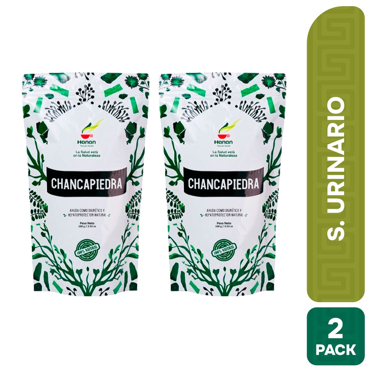 HANAN PERUVIAN SECRETS - Chancapiedra Infusión Hanan 100 gr Duopack