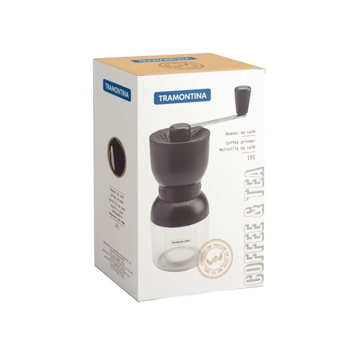 TRAMONTINA - Molinillo para cafe Tramontina Abs Compacto 0.55 Lt