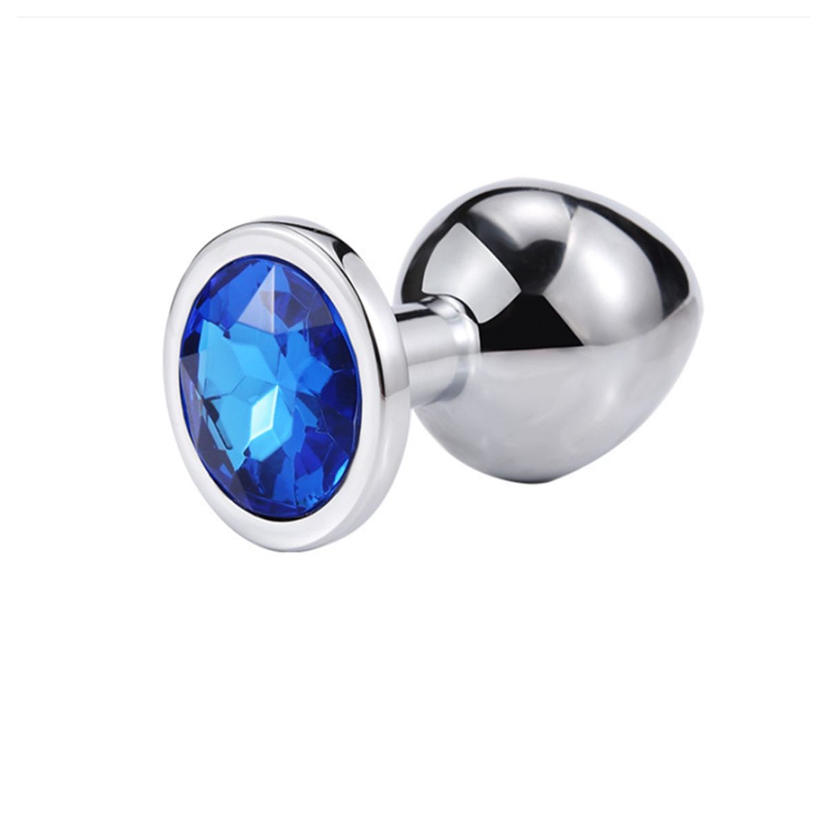 GENERICO - Plug Sex de Metal Estilo Diamante - Talla L Color  Azul