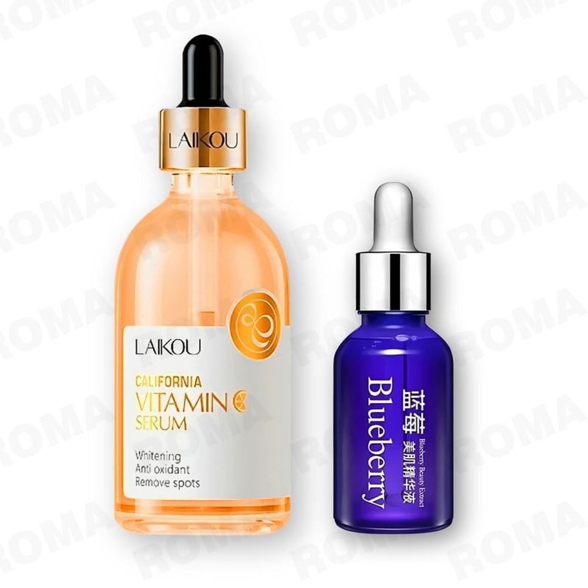 BIOAQUA - KIT SERUM VITAMINA C LAIKOU 100ML Y SERUM BLUEBERRY ESSENCE BIOAQUA