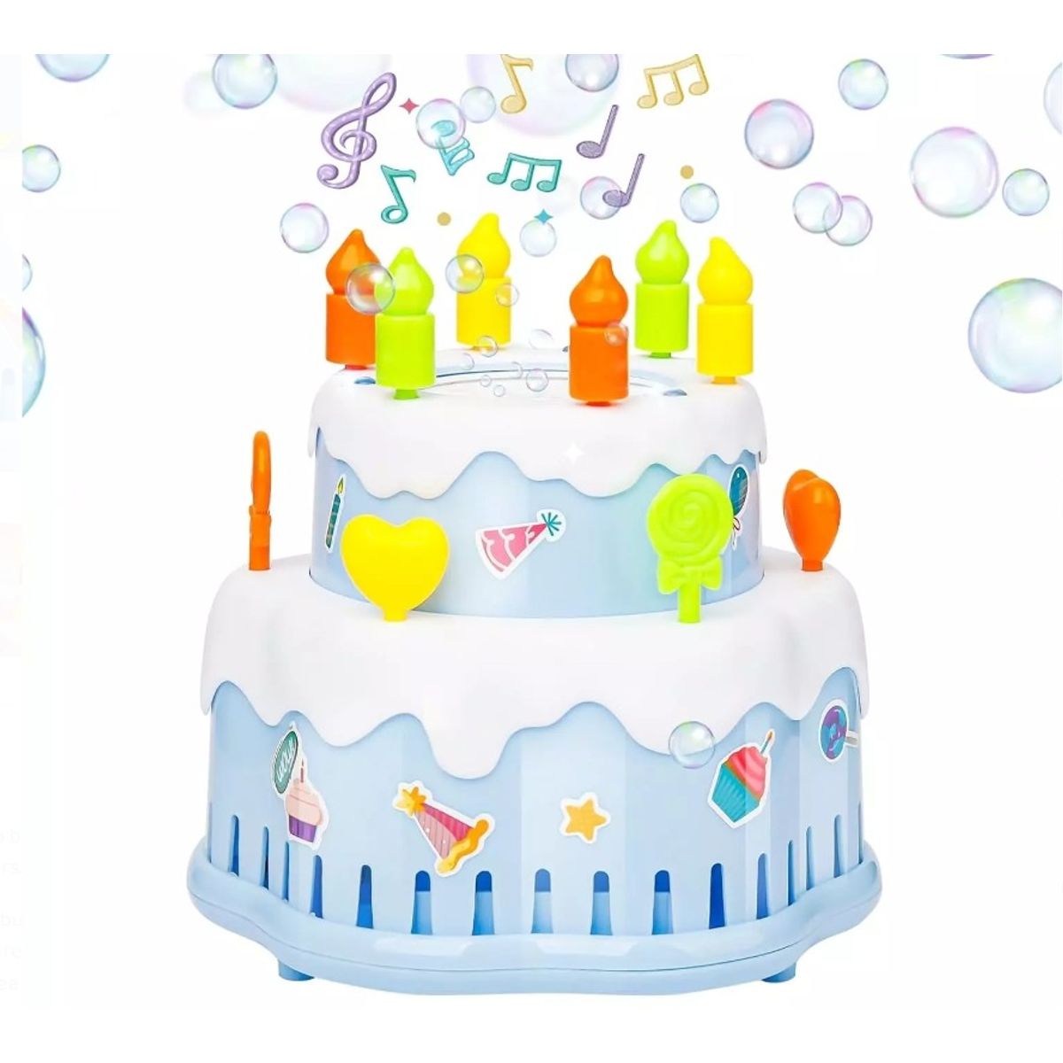 GENERICO - Juguete Torta de Burbujas Automática Happy birthday
