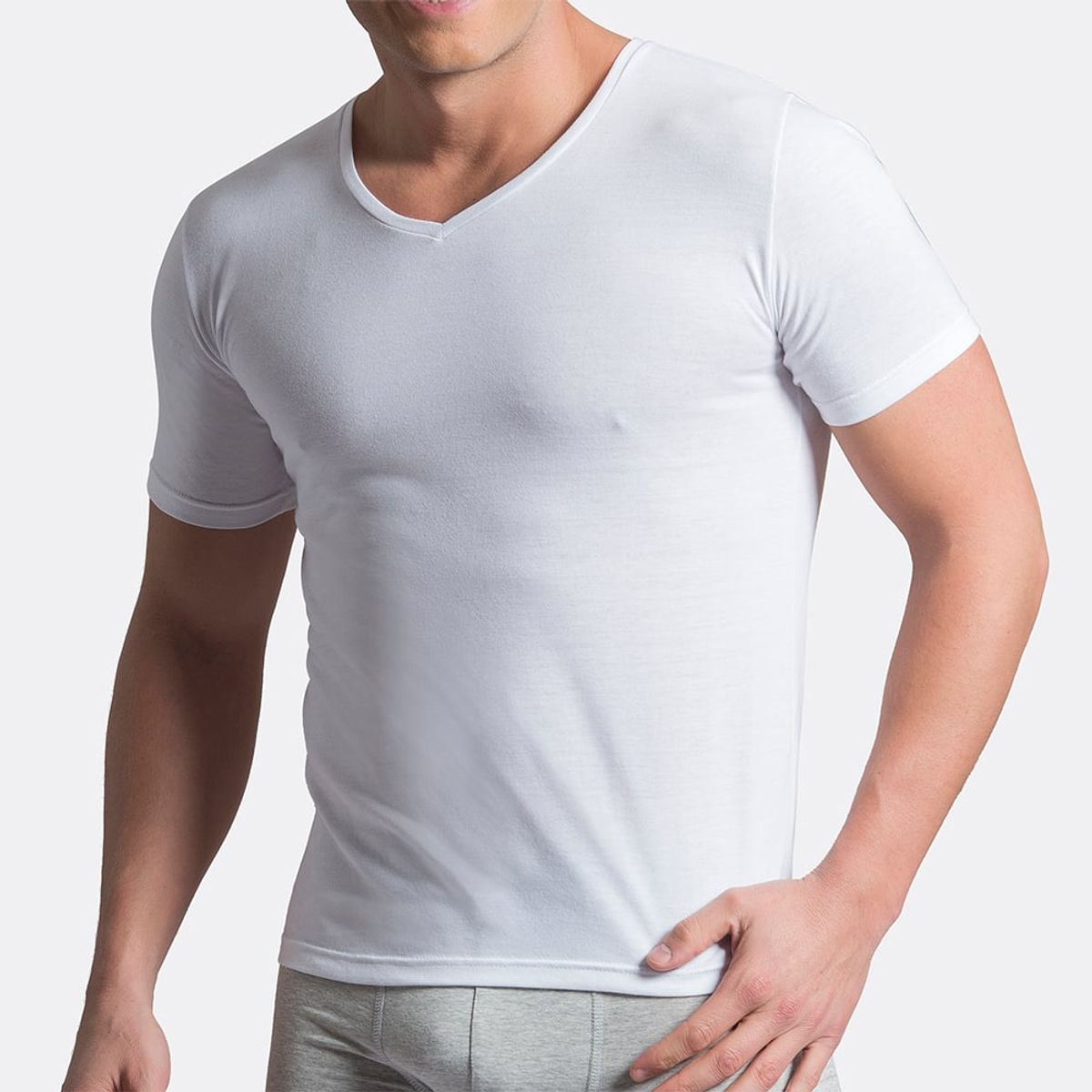 MOTA - CAMISETAS BASICAS MT443080 BLANCO