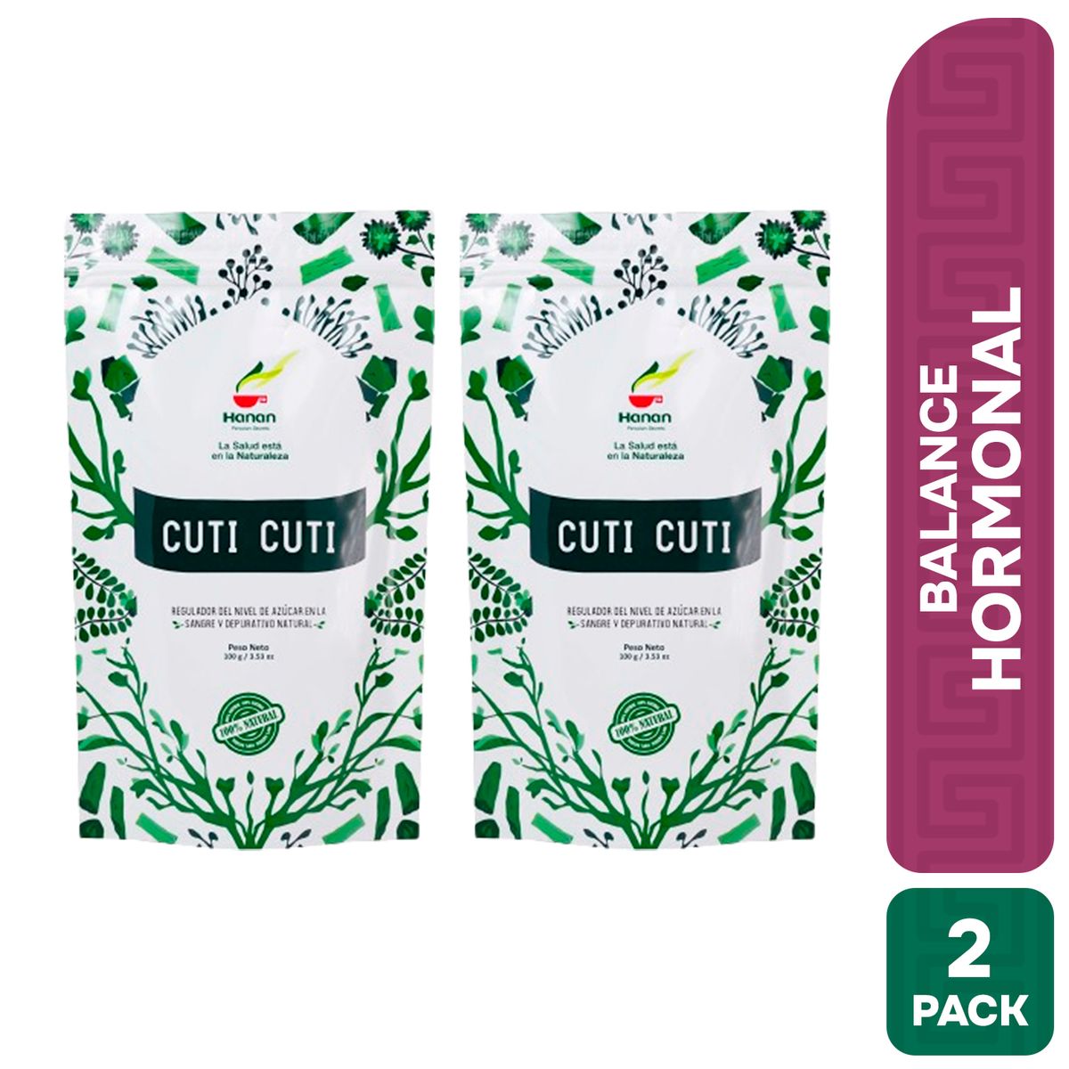 HANAN PERUVIAN SECRETS - Cuti Cuti Infusión Hanan Duopack 100 gr