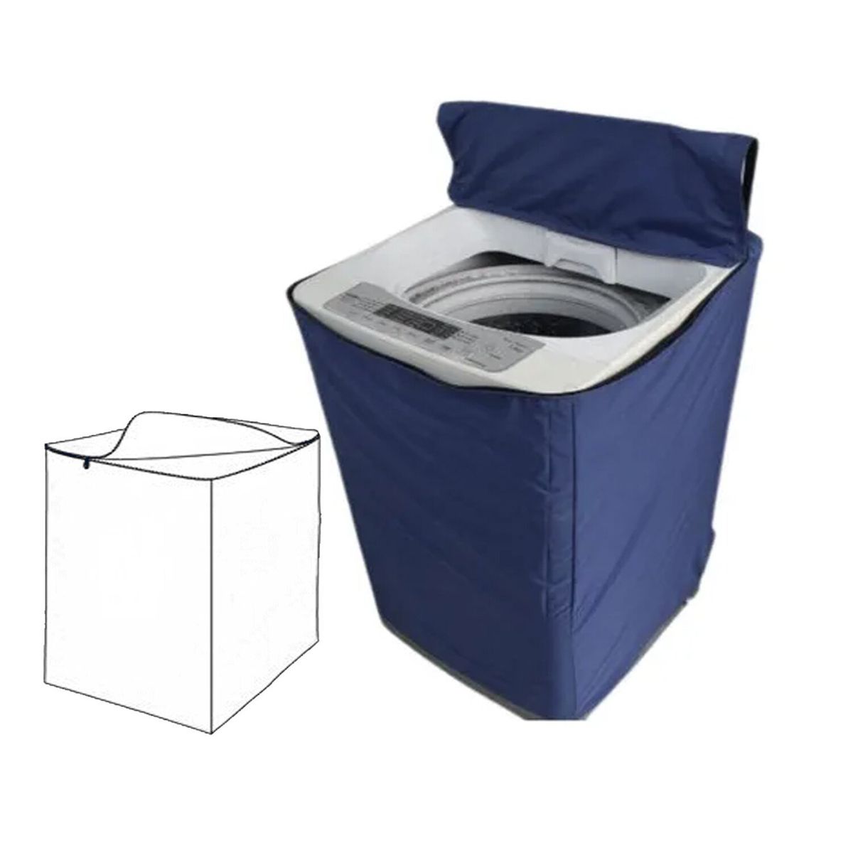 GENERICO - Funda de Lavadora 10-15 Kg Aleatorio +Filtro LG