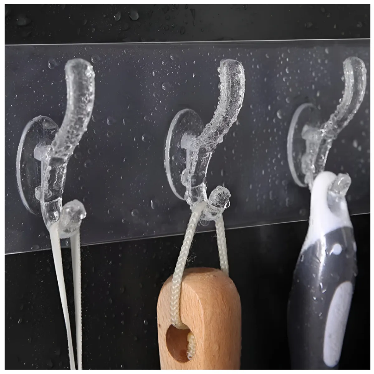 MINARI - Pack x3 Perchero Organizador Adhesivo Colgador de Pared PA60