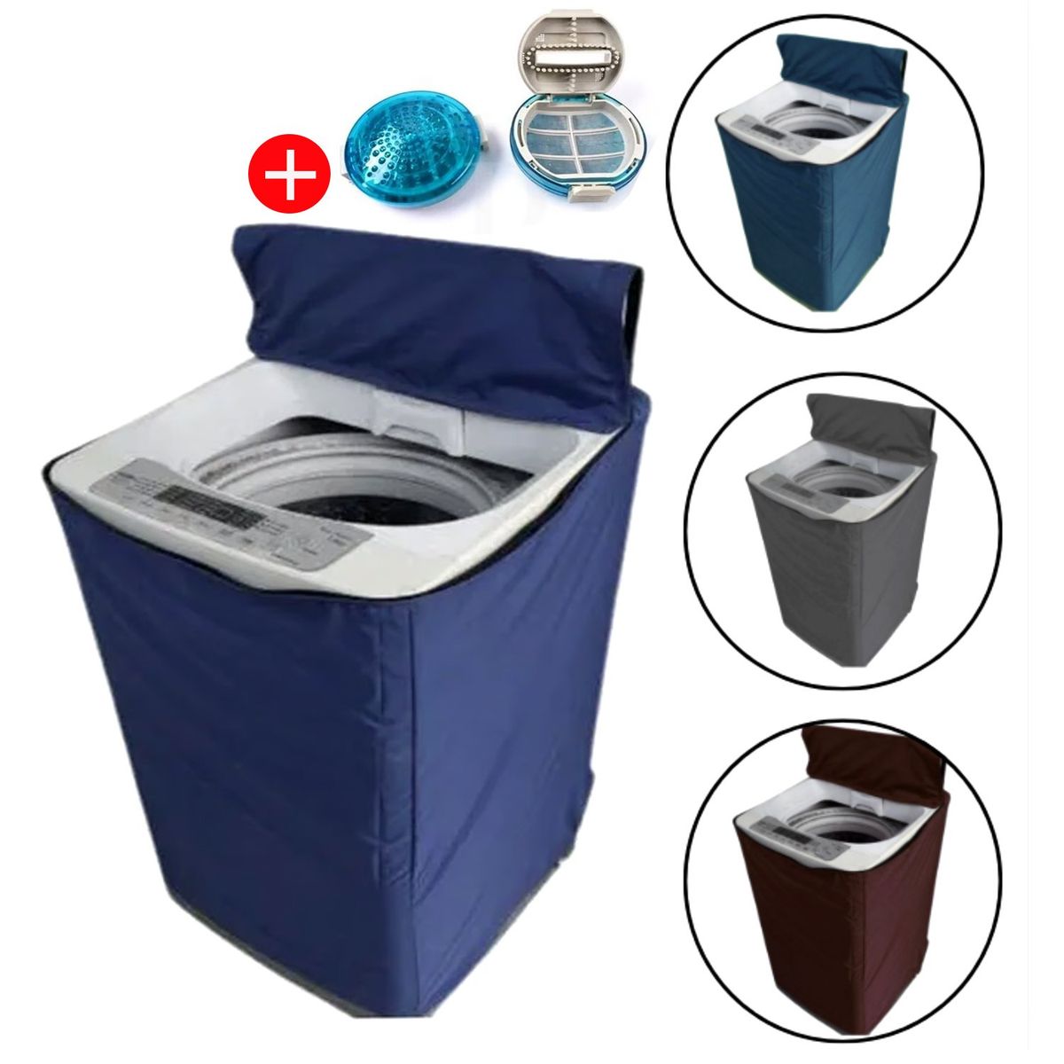 GENERICO - Funda Forro para Lavadoras 16-22 Kg +Filtro LG