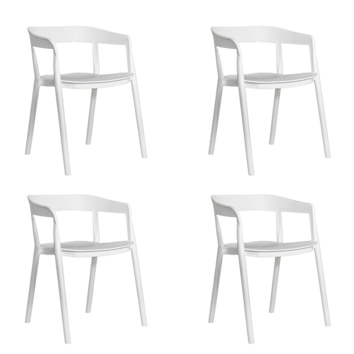 NIHM - Set x4 Silla de Comedor Tayrona Blanco