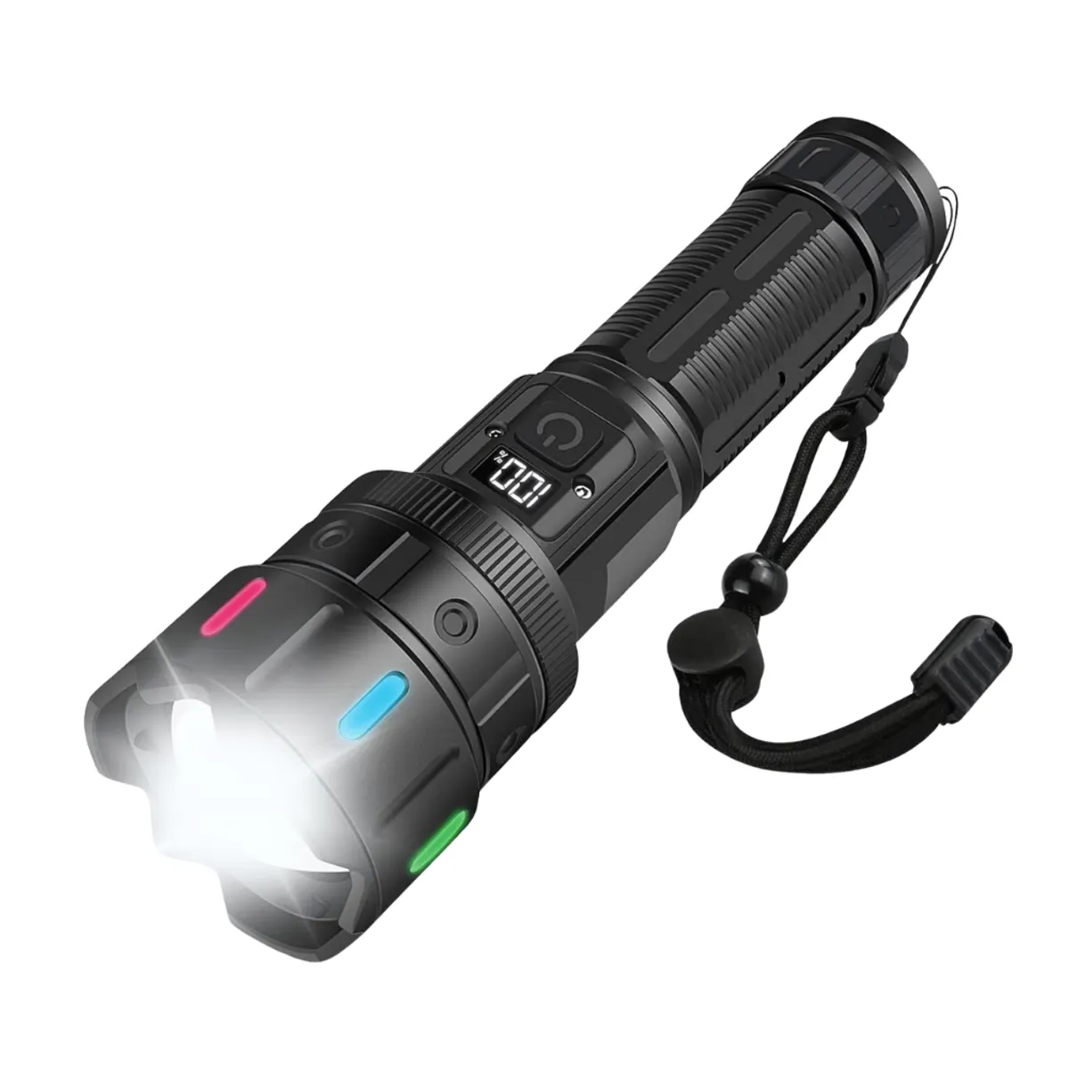 GENERICO - Linterna Tactica LED Multifuncion Bossney BS-L3310-TG