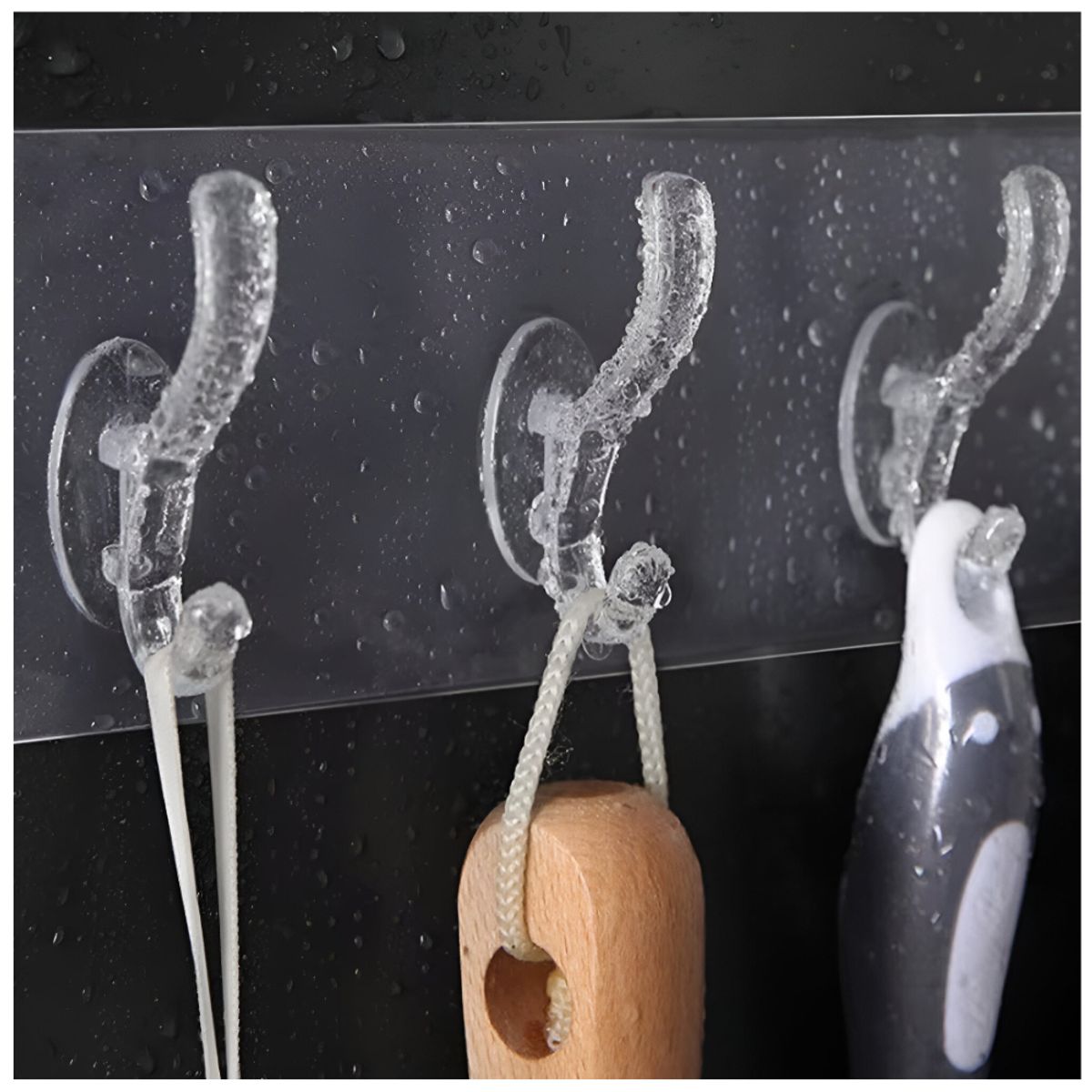 MINARI - Pack x12 Perchero Organizador Adhesivo de Pared PA60