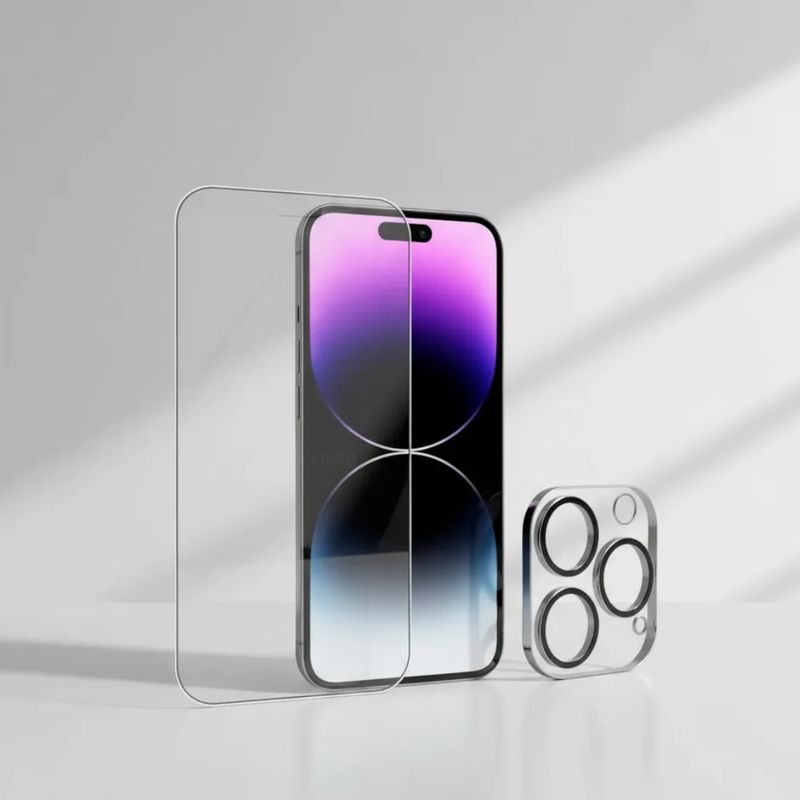 GENERICO - Protector Pantalla vidrio templado + Cámara Para Iphone 16 Pro Max